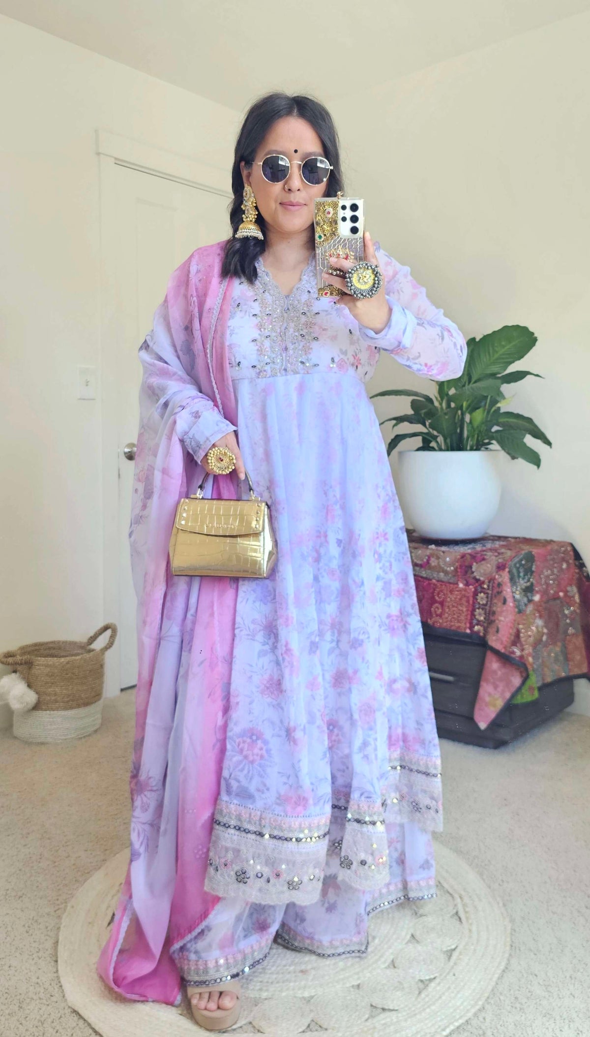 SANAM ANARKALI PURPLE