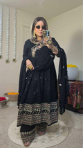 ALIA ANARKALI BLACK