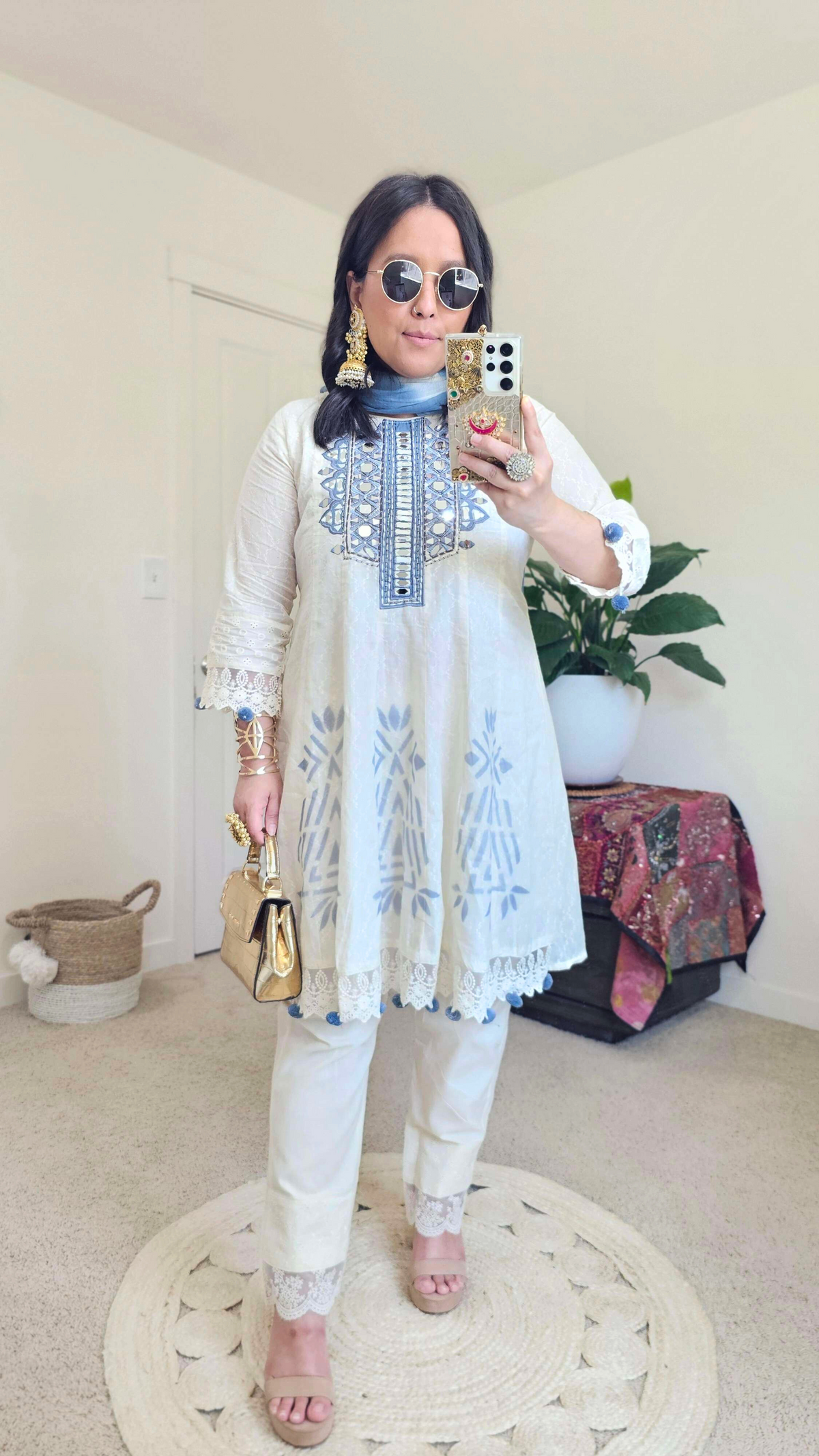 BARSHA ANARKALI BLUE