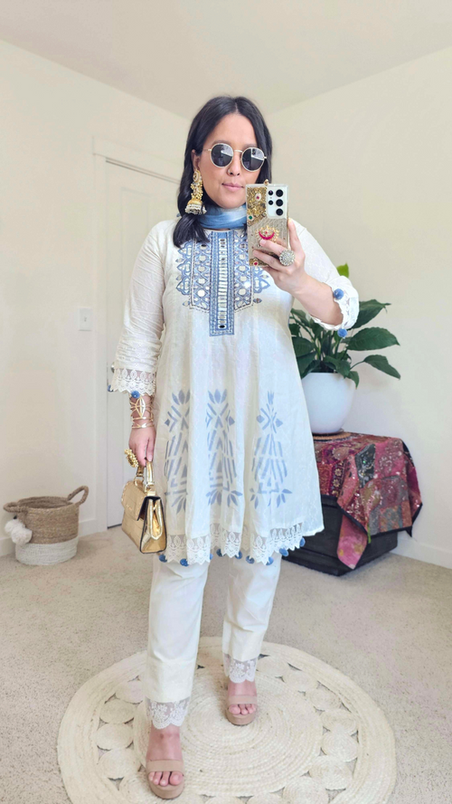 BARSHA ANARKALI BLUE