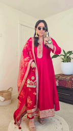 KANCHI ANARKALI RED