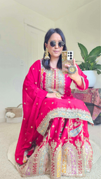 MAIYA SHARARA RED