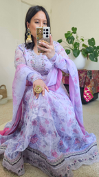 SANAM ANARKALI PURPLE