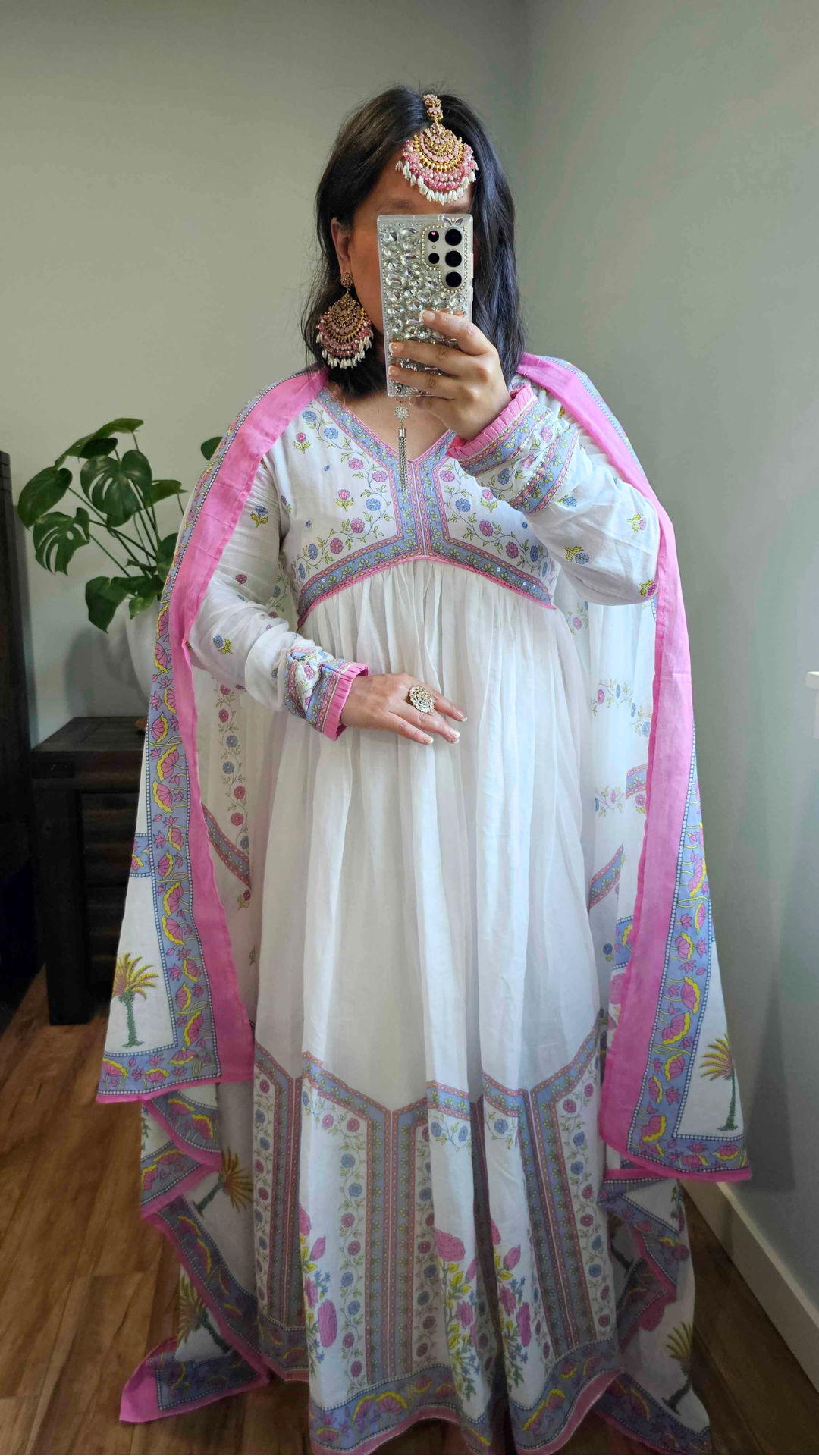 SHONA ANARKALI PINK