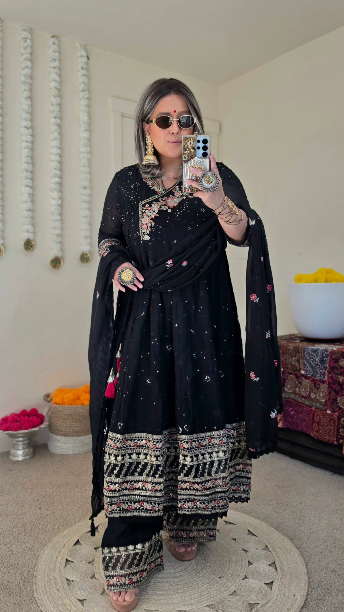 ALIA ANARKALI BLACK