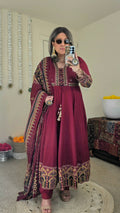PARU ANARKALI MAROON