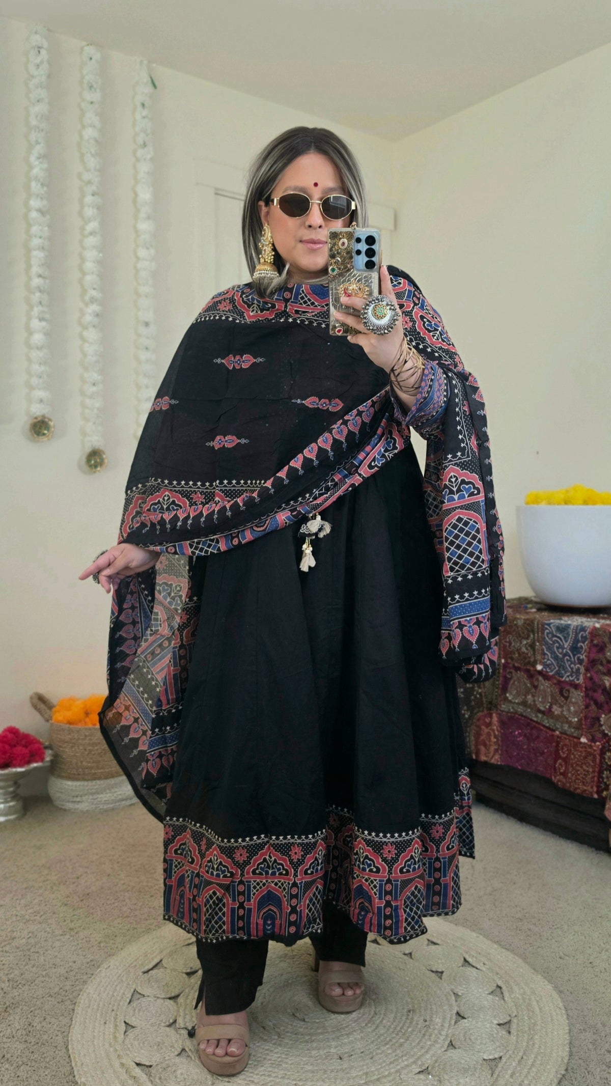 PARU ANARKALI BLACK