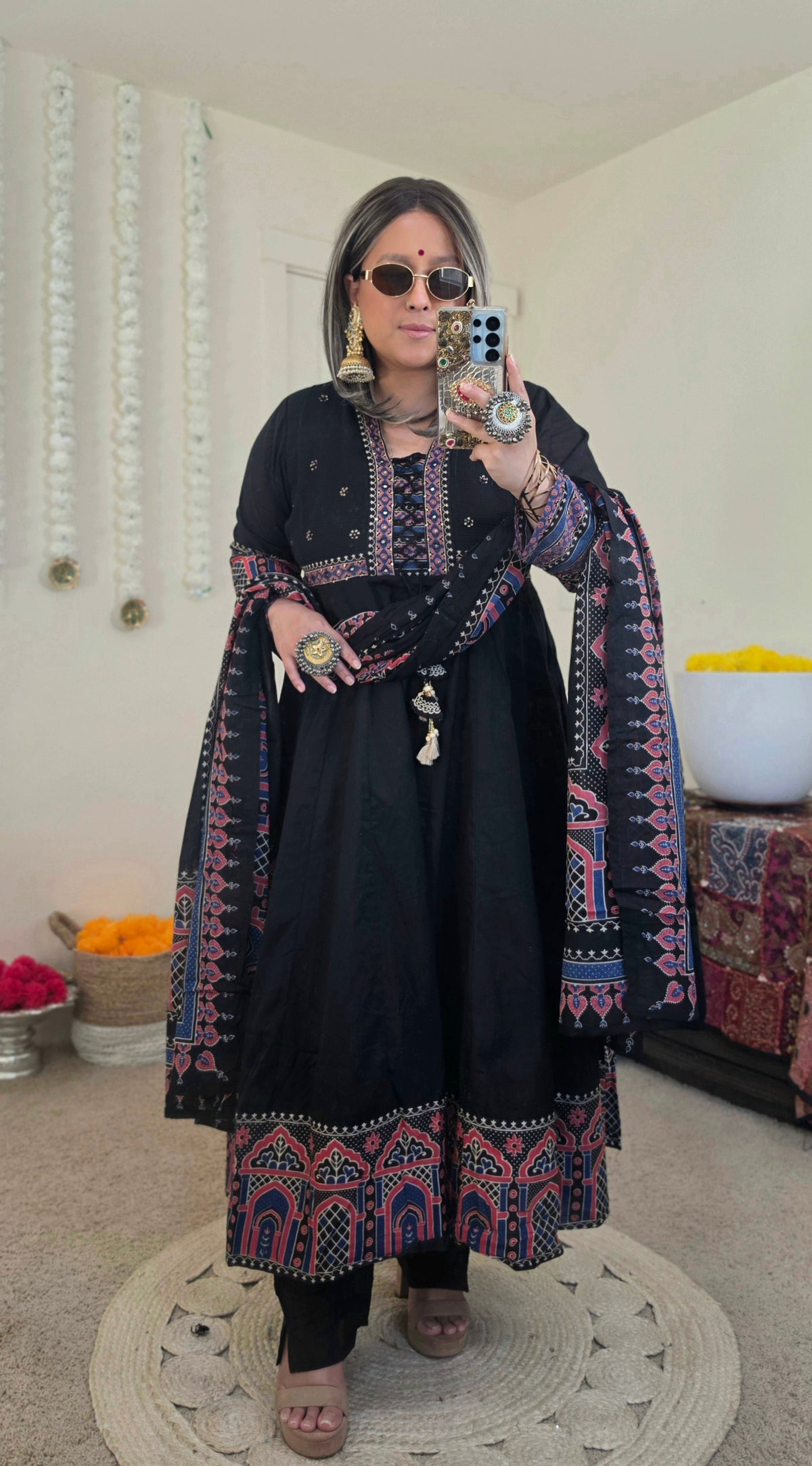 PARU ANARKALI BLACK