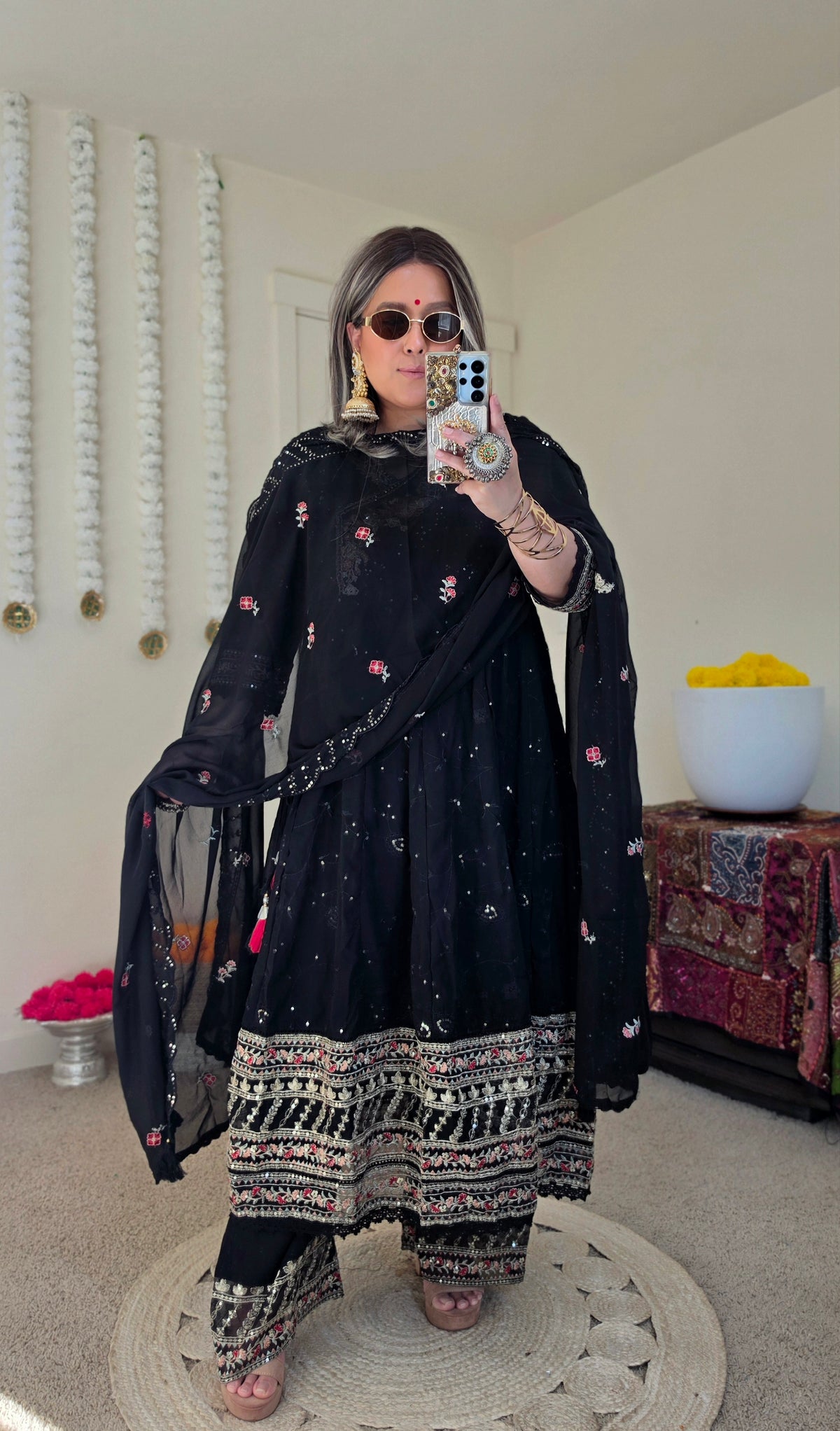 ALIA ANARKALI BLACK